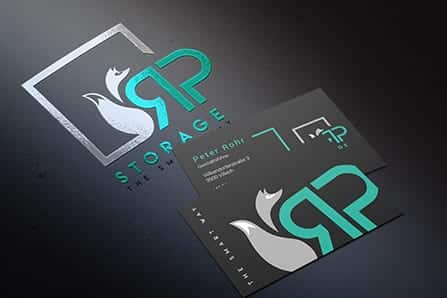 Grafikdesign für PRG Storage by krassgrün.at