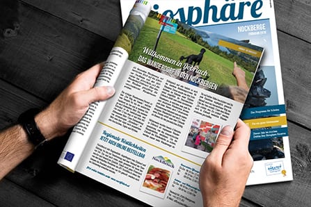 Biosphärenpark Magazin Grafikdesign by krassgrün.at