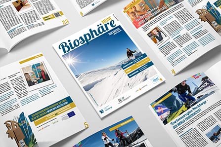 Biosphärenpark Magazin Grafikdesign by krassgrün.at