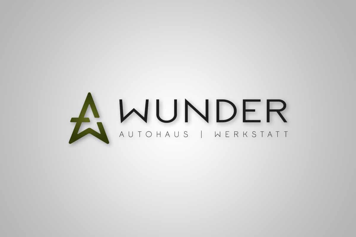 Autohaus-Wunder-mockup-logo Grafikdesign Villach krassgrün.at - Logodesign