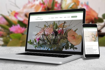 Webdesign für Blumen Nutschnig by krassgrün.at